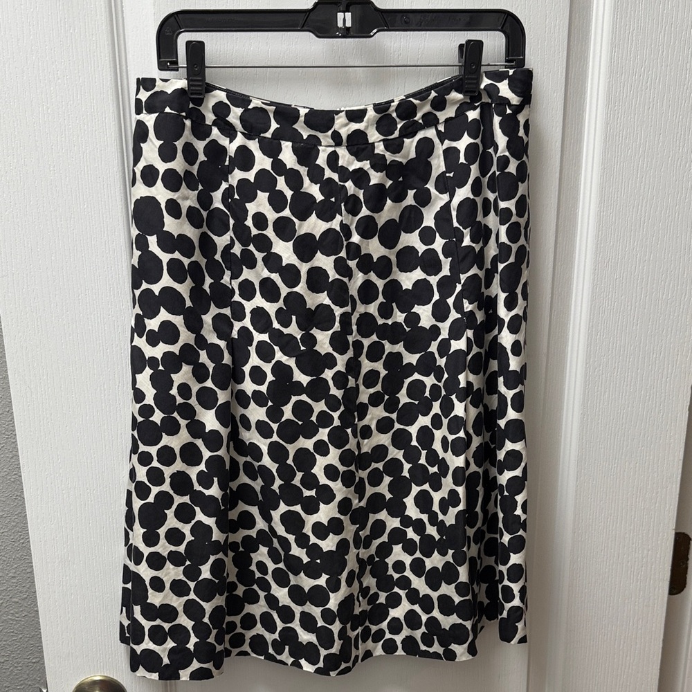 Banana Republic Black and White A-Line Skirt